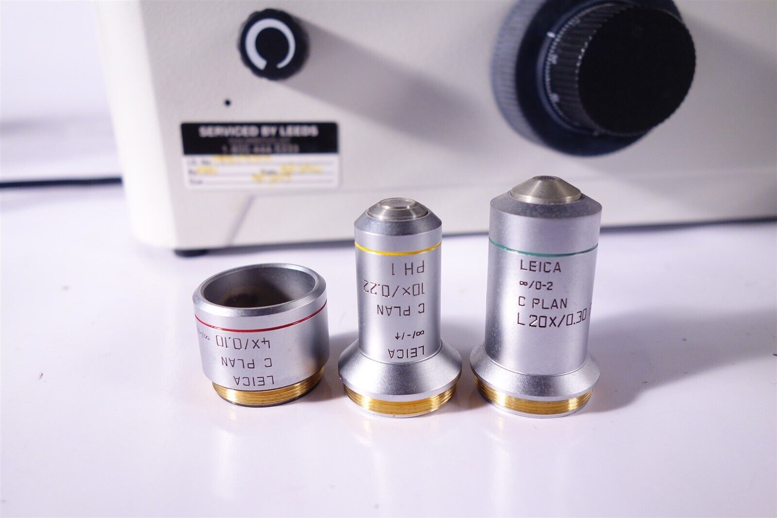 Leica / Leitz DMIL Inverted Phase Contrast Microscope with Objectives, Complete