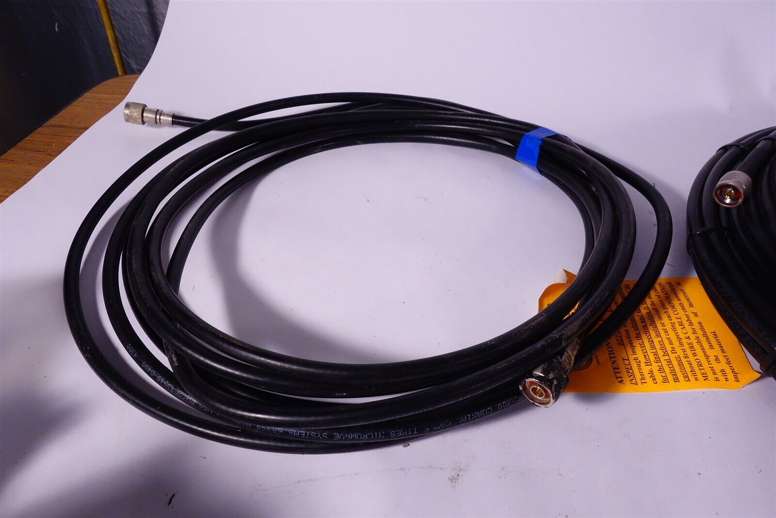 Lot of 3 25' LMR 400 Assembly N Male Connector to N Male Connector MCA-1034-25F