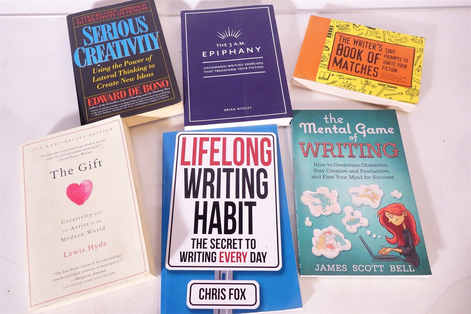 Lot of writing books 